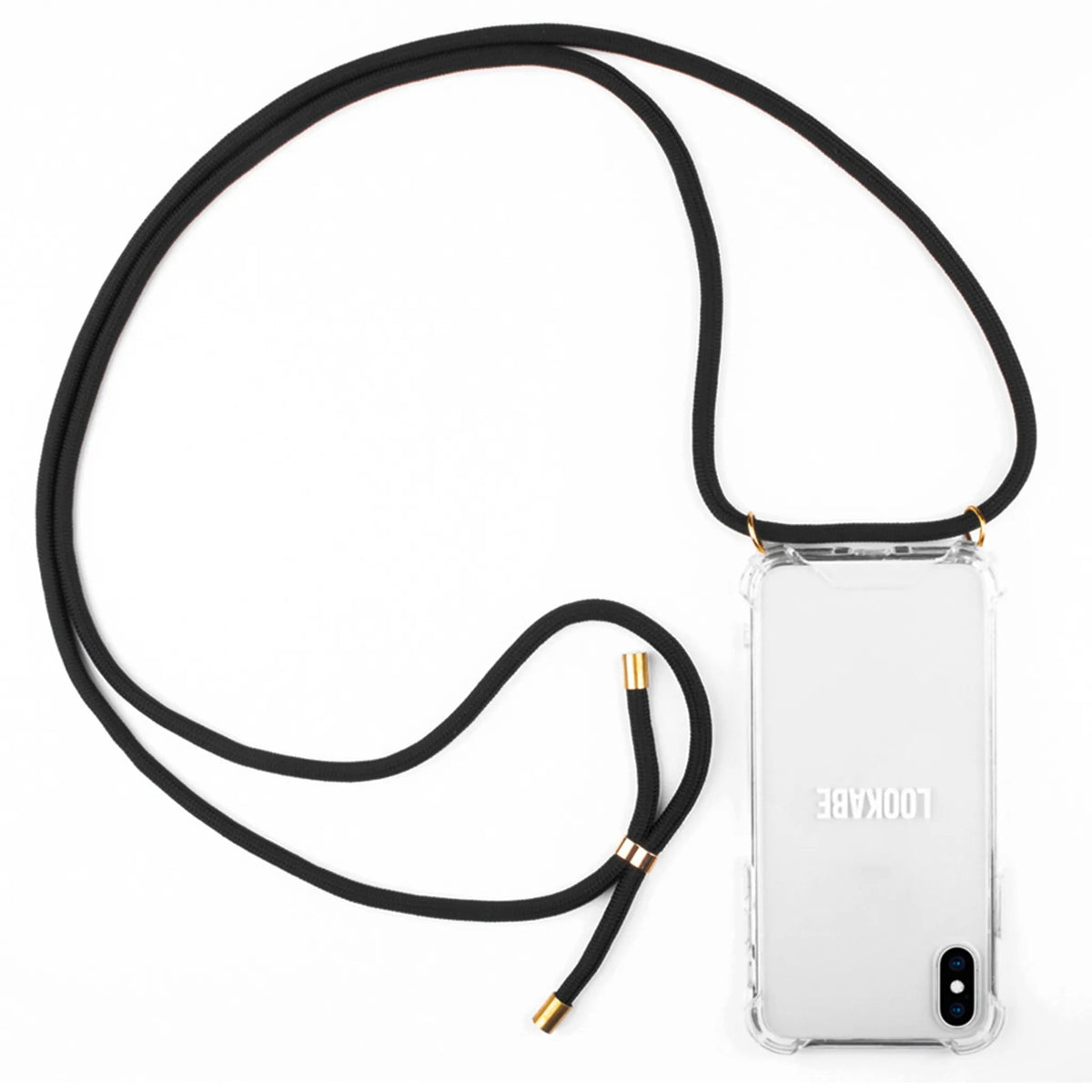 Produktbild Handykette - LOOKABE Necklace Case Handykette für iPhone X/Xs Handykette mit Handyhülle Gold/Schwarz