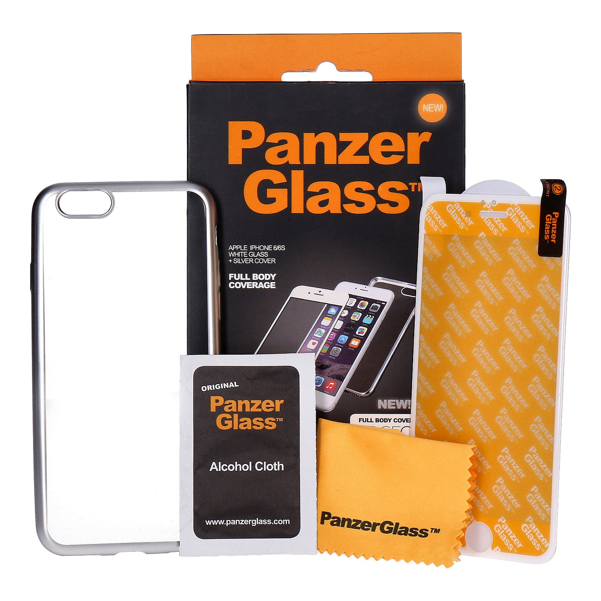 Produktbild Displayschutzglas - PanzerGlass Apple Iphone 6/6s Full Body Coverage iPhone 6/6S weiß