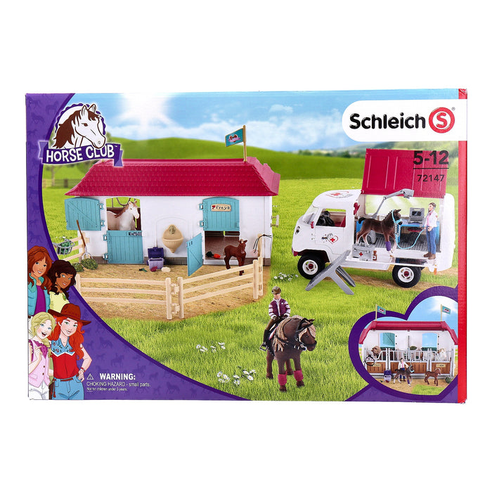 Schleich 72147 HORSE CLUB Spielset Tierarztbesuch im Stall