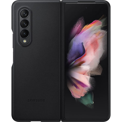 Produktbild Smartphone-Hülle - Samsung Galaxy Z Fold3 Leder Cover schwarz