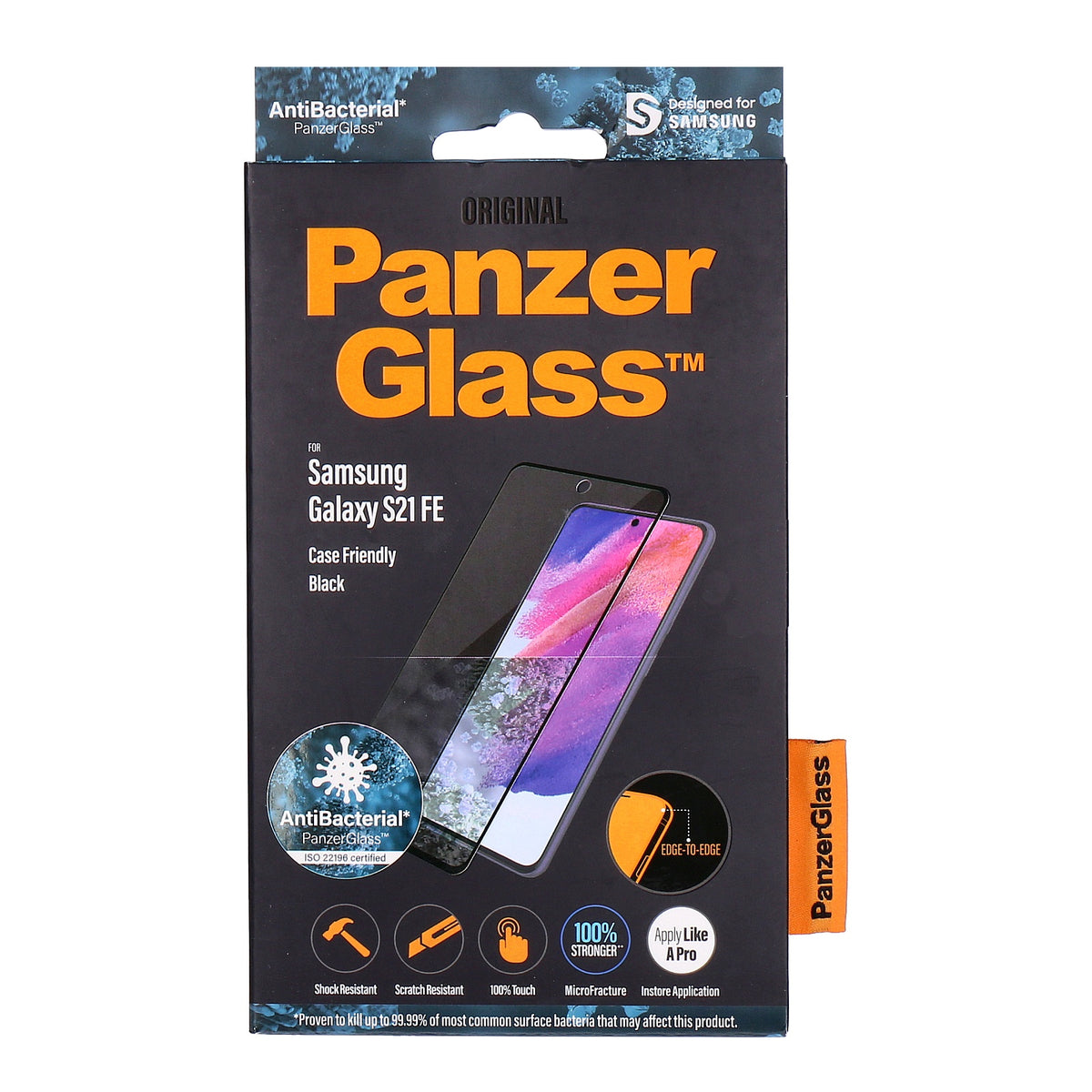 Produktbild Displayschutzglas - PanzerGlass Samsung Galaxy S21 FE black