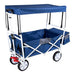 TP faltbarer Bollerwagen Navy mit abnehmbarem Dach Teleskopgriff, Kühltasche und Vorderradbremse