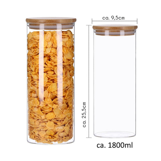 1800 ml, Ø 95 × 255 mm