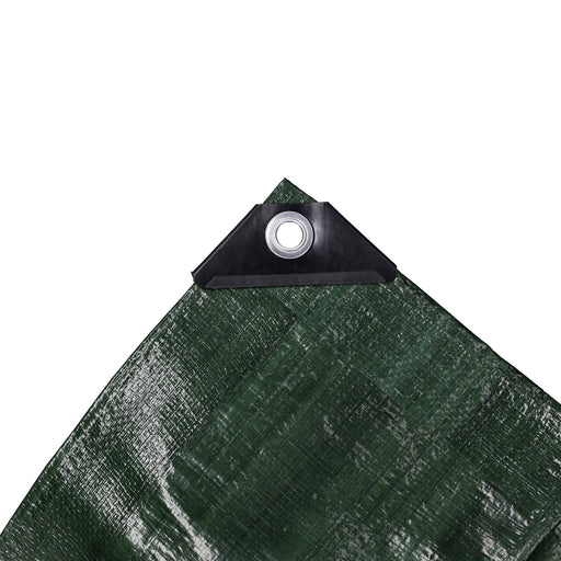 Produktbild Abdeckplane - Abdeckplane, Gewebeplane 140g/m² grün inkl. Seil Befestigungsseil, mit Ecken- und Randverstärkung 4 x 6 Meter