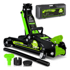 TP Hydraulischer KFZ-Rangierwagenheber 2,5t Koffer, SUV-Adapter und 2x Gummiauflage Grün