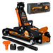 TP Hydraulischer KFZ-Rangierwagenheber 2,5t orange Koffer, SUV-Adapter und 2x Gummiauflage
