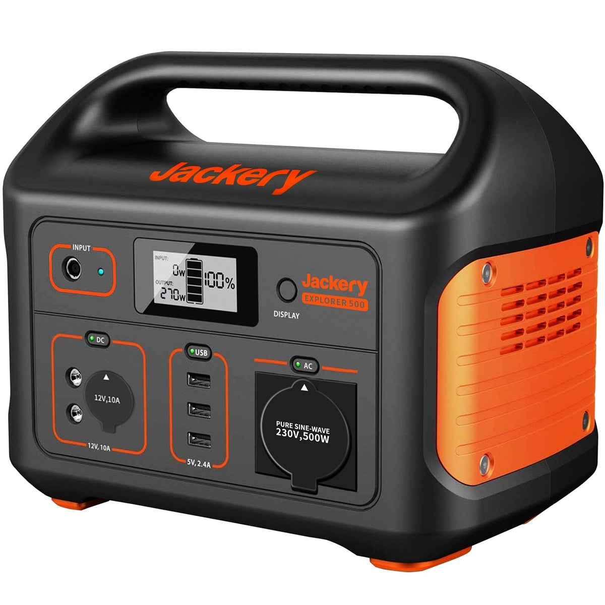 Produktbild Powerstation - Jackery Explorer 500 tragbare Powerstation 518Wh 500W 6,4kg - 0% MwSt