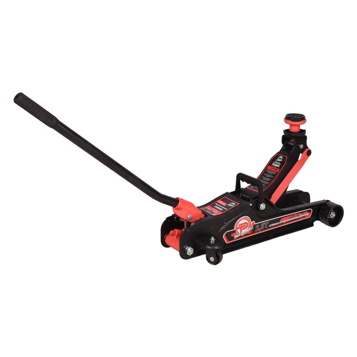 TP Hydraulischer KFZ-Rangierwagenheber 2,5t Rot Koffer, SUV-Adapter und 2x Gummiauflage