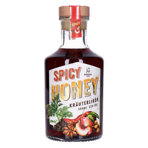 Produktbild Liköre - Burgen Kräuterlikör Spicy Honey 1 x 0,5 L