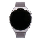 Huawei Watch GT 3 Pro 46mm Silber Titaniumgehäuse mit Lederarmband Grau