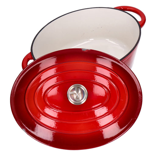 Produktbild Schmortopf - TP Bräter aus emailliertem Gusseisen mit Deckel inkl. Silikongriffen, Induktionsgeeig. 5,5L