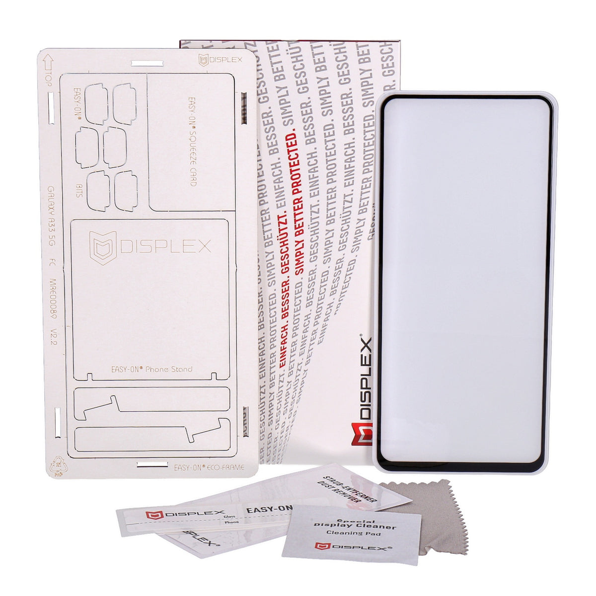 Produktbild Displayschutzglas - Displex Full Cover Glas Galaxy A33 5G