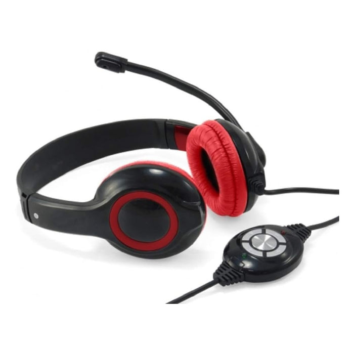 POLONA CCHATSTARU2R USB-Headset Conceptronic Headset 20000Hz, Mikro, Schwarz/Rot