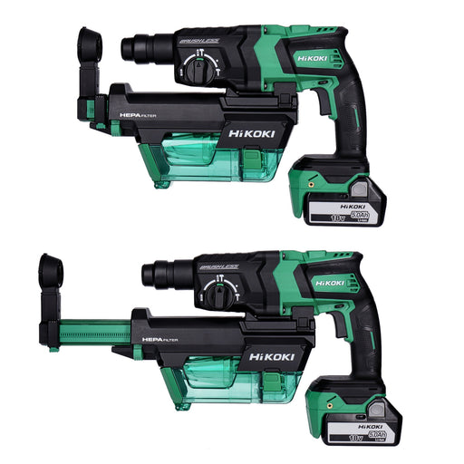 Produktbild Akku-Bohrhammer - HiKOKI Akku Bohrhammer 18V DH18DPC Brushless 2x Akku und Ladegerät