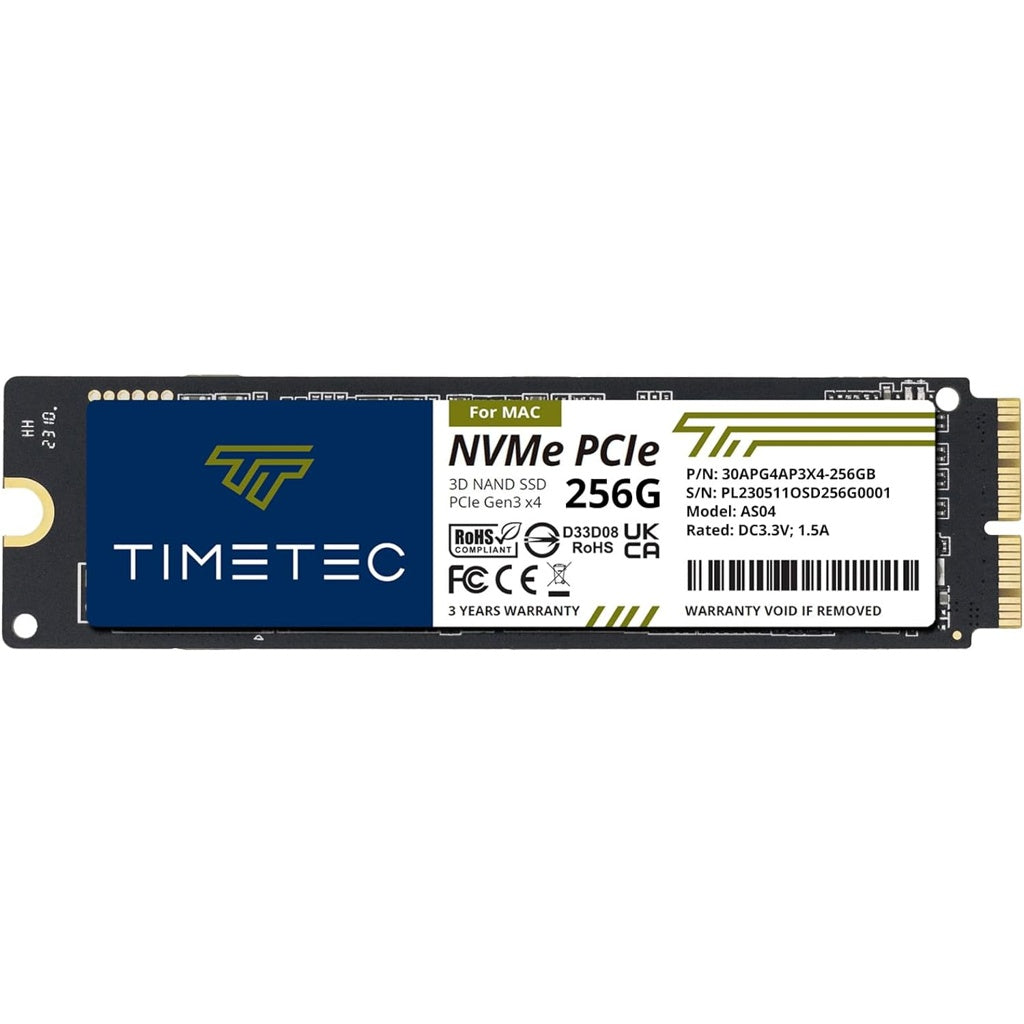 Produktbild interne SSD - Timetec AS04 int. NVMe PCIe Mac SSD 256GB