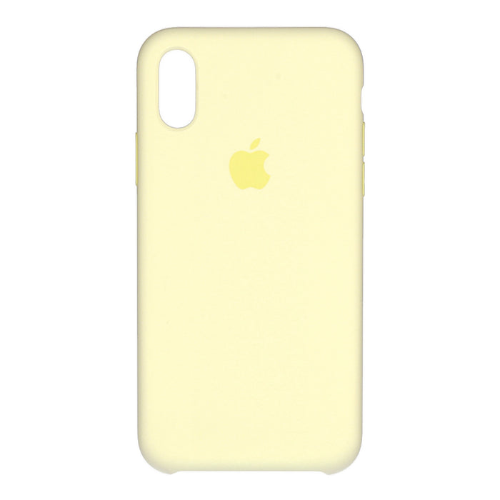 Apple iPhone XS Silikon Case in Samtgelb