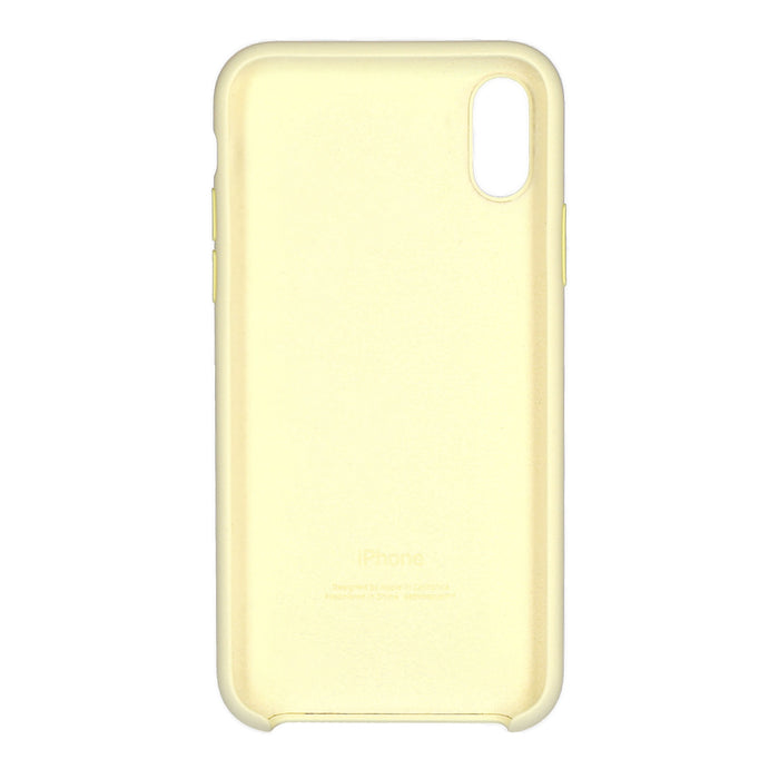 Apple iPhone XS Silikon Case in Samtgelb