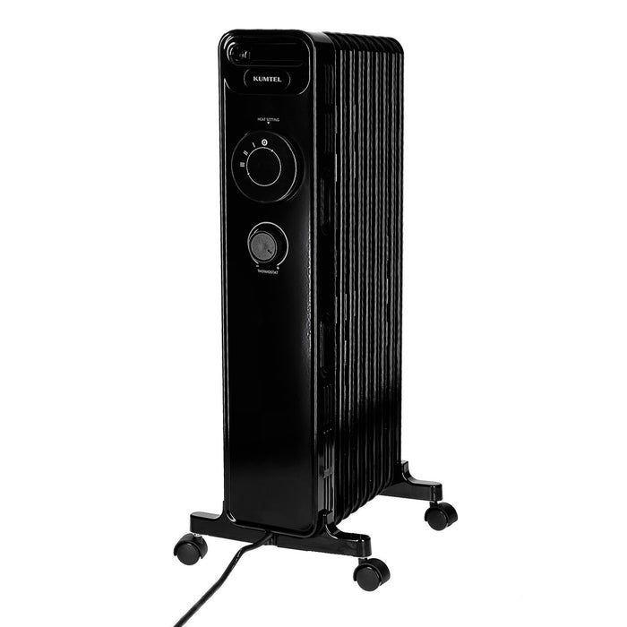 KUMTEL Ölradiator KUM-1225 Elektroheizung 2000 W schwarz