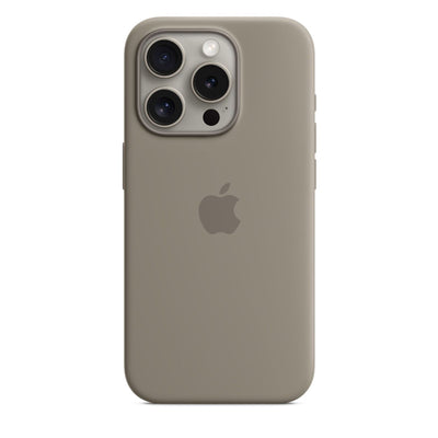 Silikon Case mit MagSafe (iPhone 15 Pro) Tonbraun