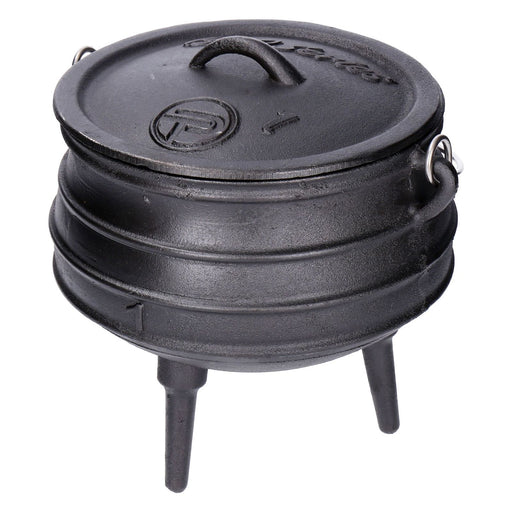 Produktbild Feuertopf - TP Potjie Pot Feuerkessel Dutch Oven BBQ Pot 1 Gusseisen mit Deckel und Füßen Pot 1 23x23,5x26 6,