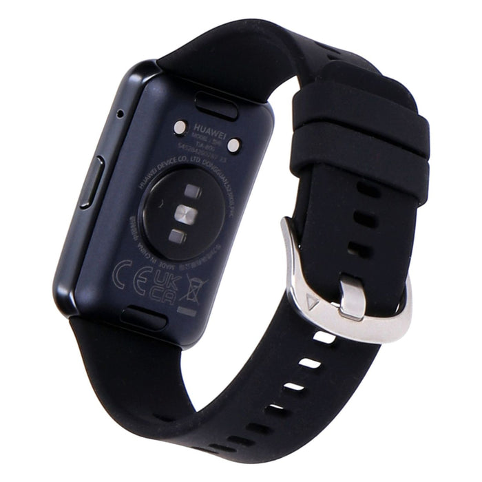 HUAWEI Watch Fit New TIA-B09 Graphite Black mit Silikonarmband Schwarz