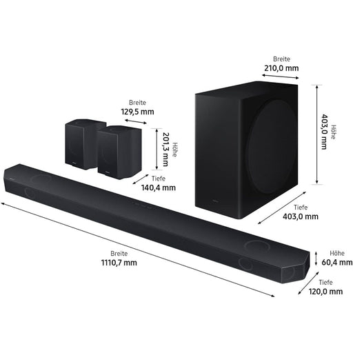 Produktbild Soundbar - Samsung HW-Q935GC 9.1.4 Kanal Soundbar kabelloser Subwoofer HDMI Bluetooth schwarz