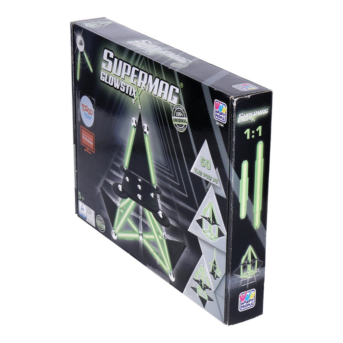 Happy People Supermag Glowstix 50 Teile Supermag Magnetbau-Set