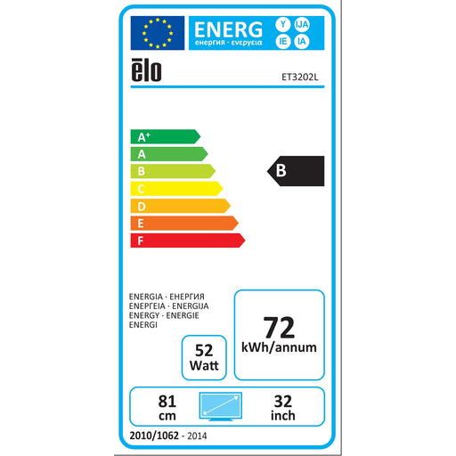 Produktbild LED-Monitor - Elo ET3202L 32" Touch Display Full HD Flachbildschirm 80 cm (31.5") LED 450 cd/m²