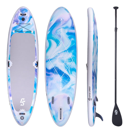 Produktbild Inflatable SUP-Board - Mokulau SUP-Board-Set 336 aufblasbares Paddelboard 336 x 91 x 15 cm Yoga Board Metaverse