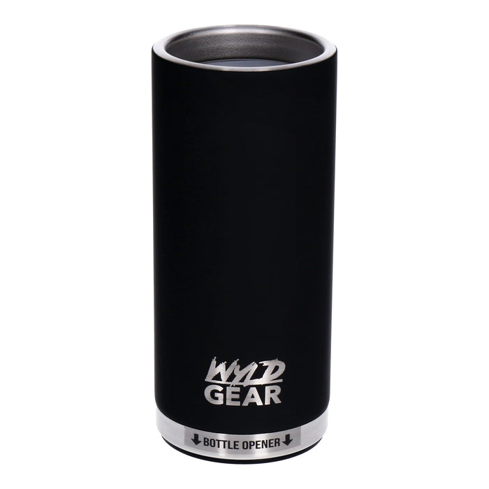 Wyld Gear Slim-Can 12 oz, Black Dosenhalter schwarz passt in Cup Holder | BPA-frei