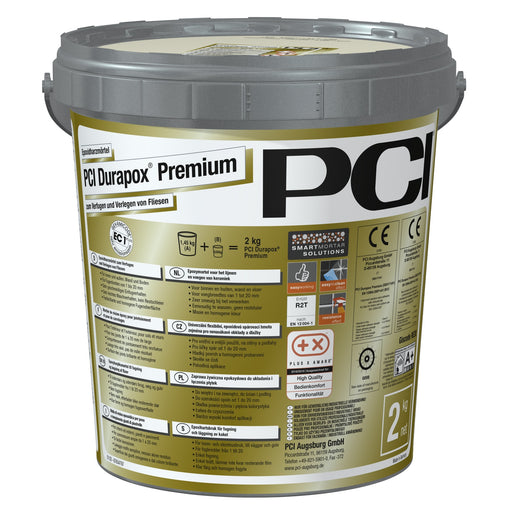 Produktbild Fliesenkleber - PCI Durapox Premium 2K Epoxidharz-Fugenmörtel 2kg Eimer basalt