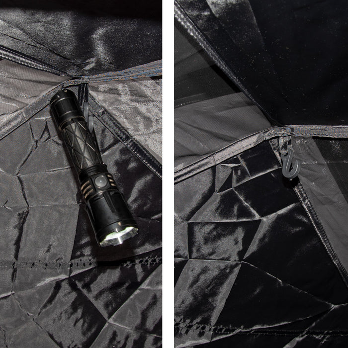 Campingzelt für 3-4 Personen, doppelwandig, stabil wasserdicht, verdunkelter Innenraum inkl. Tasche Grün/Braun