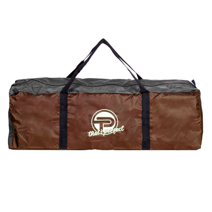 Campingzelt für 3-4 Personen, doppelwandig, stabil wasserdicht, verdunkelter Innenraum inkl. Tasche Braun/Grau