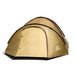 Campingzelt für 3-4 Personen, doppelwandig, stabil wasserdicht, verdunkelter Innenraum inkl. Tasche Bronze/Braun