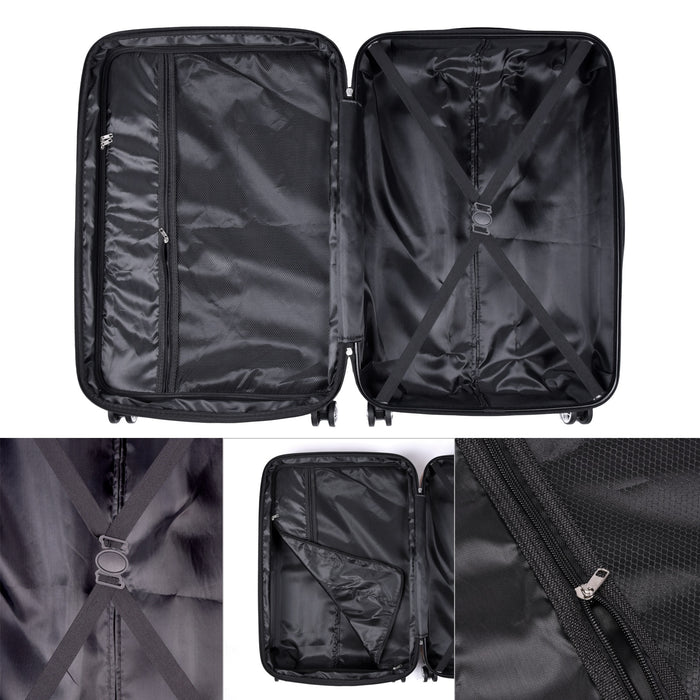 TP 3tlg. ABS Hartschalen Kofferset grün Erweiterungsfunktion und TSA- Zahlenschloss