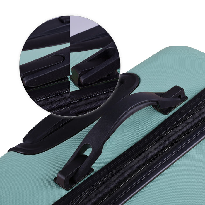 TP 3tlg. ABS Hartschalen Kofferset grün Erweiterungsfunktion und TSA- Zahlenschloss