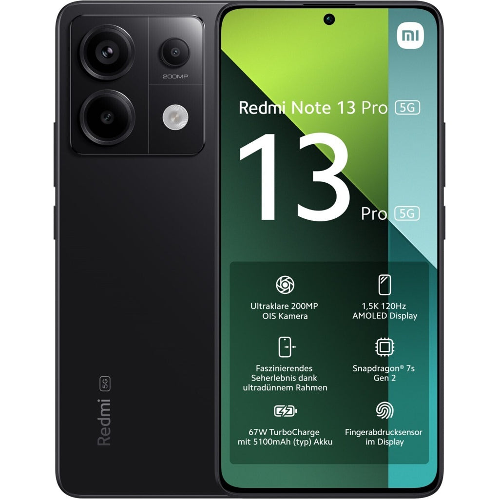 Produktbild Smartphone - Xiaomi Redmi Note 13 Pro 5G 256GB Midnight Black Dual-SIM