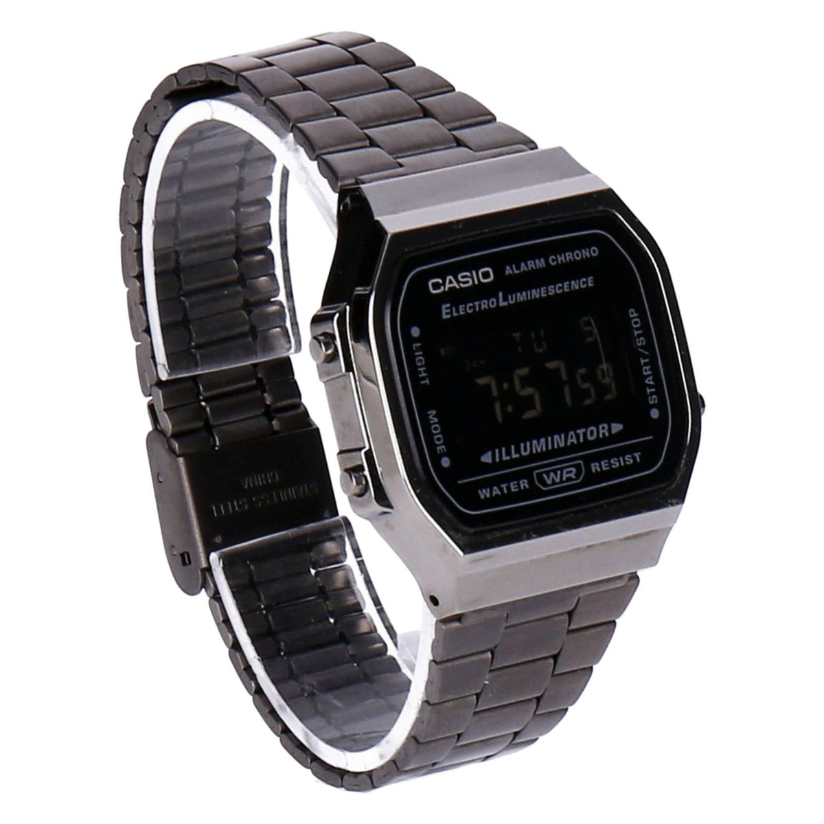 Produktbild Quarzuhr - Casio Vintage A168WEGG-1BEF Anthrazit Edelstahl