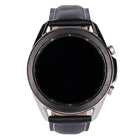 Samsung Galaxy Watch 3 R840 45mm Mystic Silver Edelstahlgehäuse Silber, Lederarmband Schwarz