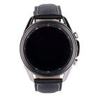 Samsung Galaxy Watch 3 R840 45mm Mystic Silver Edelstahlgehäuse Silber, Lederarmband Schwarz