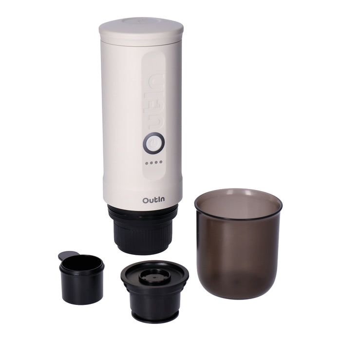 OutIn Nano tragbare Espressomaschine Pearl White