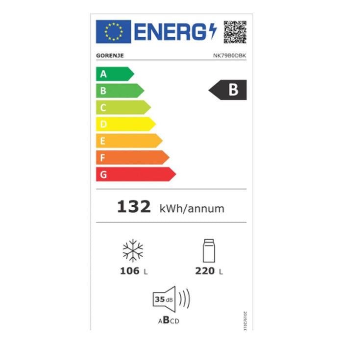 Gorenje Kühl Gefrier Kombination NK79B0DBK Gebürstetes Metall  Schwarz