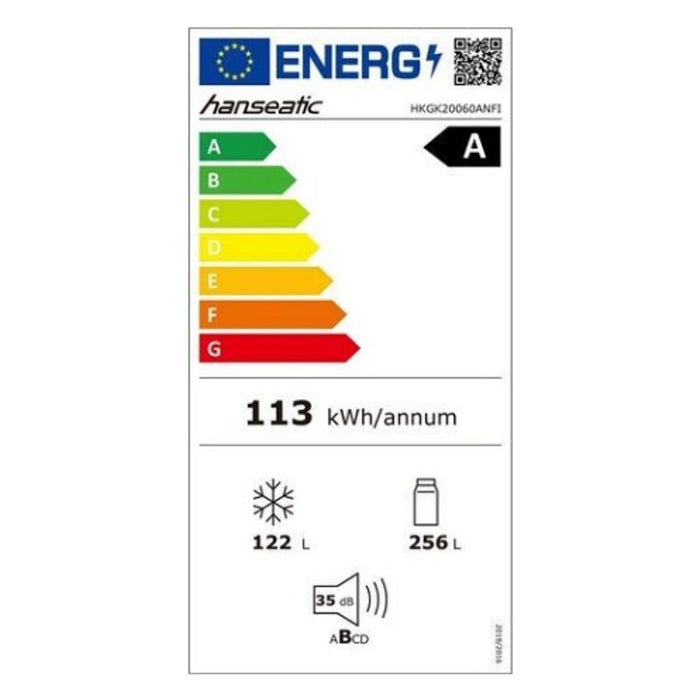 Hanseatic Kühl Gefrierkombi HKGK20060ANFI NoFrost Abtauautomatik