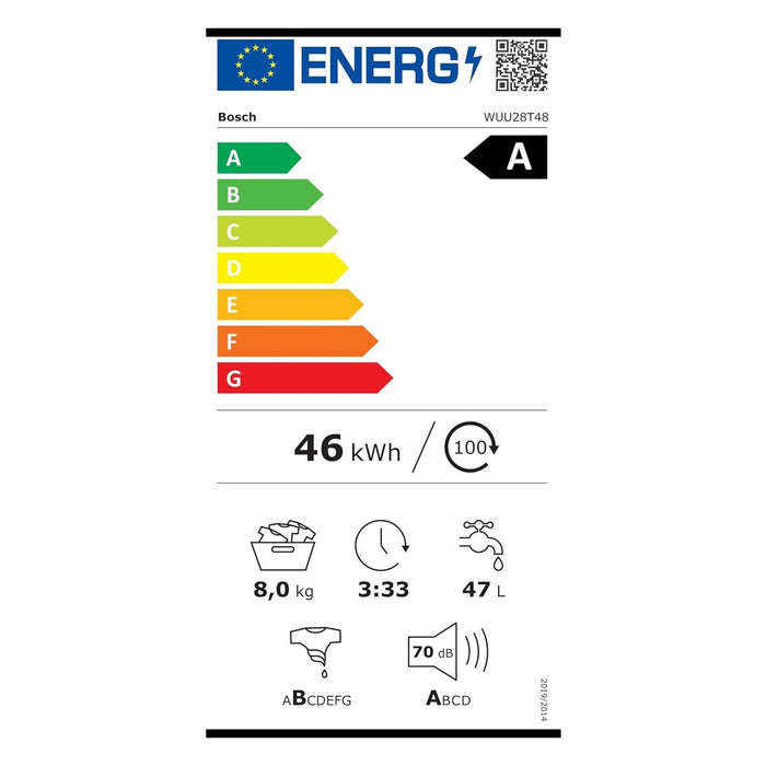 Bosch WUU28T48 Serie 6 Waschmaschine EcoSilence Drive Leiser und Effizienter Motor