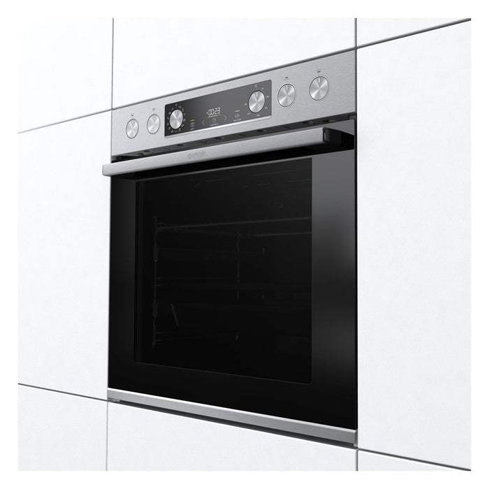 Gorenje Einbau-Herdset BCPS6737E09X + ECD643BX Edelstahl mit 2-fach Teleskopauszug