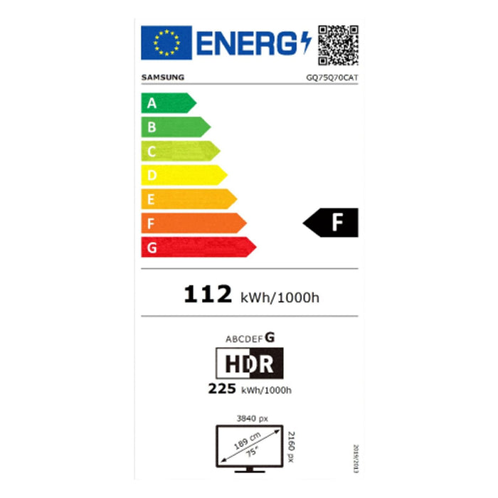 Samsung GQ75Q70CAT 75 Zoll 189 cm QLED 4K Smart TV