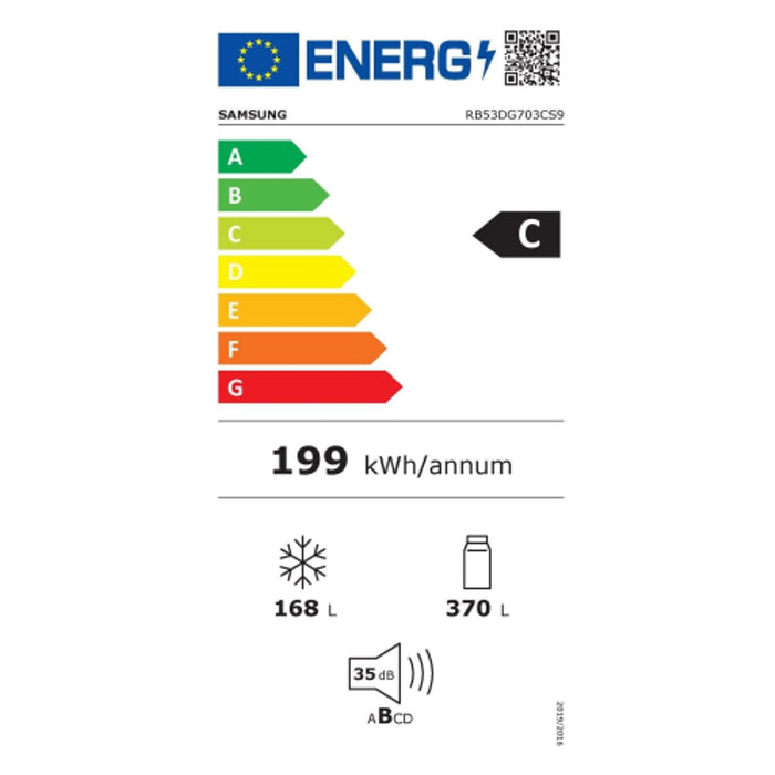 Samsung RB53DG703CS9EF Kühl Gefrierkombination NoFrost