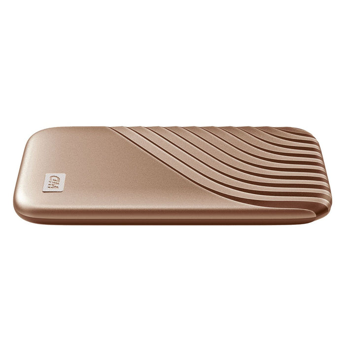 WD My Passport USB 3.2 SSD Festplatte 2TB gold