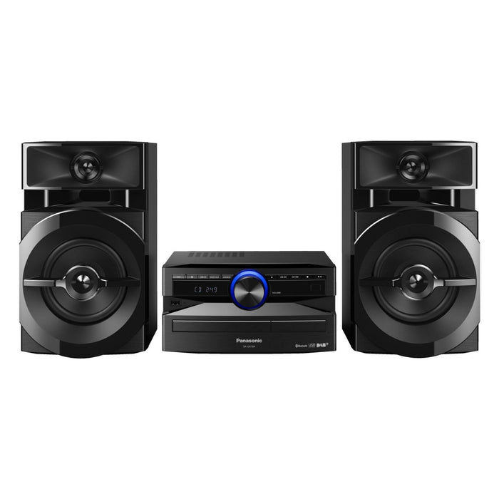 Panasonic SC-UX104 Micro-Stereo-Hifi-System DAB+ FM CD USB Bluetooth 300 Watt RMS schwarz