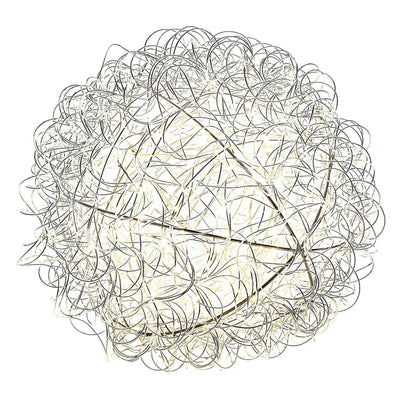 LED-Silhouette Kugel silber, warmweiß 3514-303